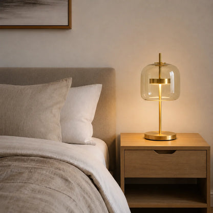 Elara Haus Table Lamp - Stained Glass Shade Bedside Table Lamps 2