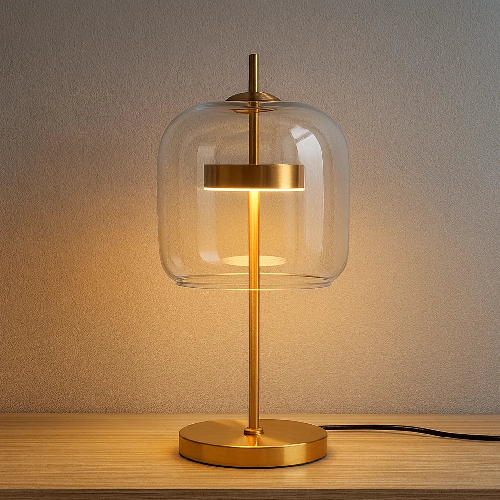 Elara Haus Table Lamp - Stained Glass Shade Bedside Table Lamps 3