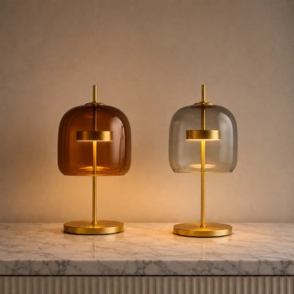 Elara Haus Table Lamp - Stained Glass Shade Bedside Table Lamps 4