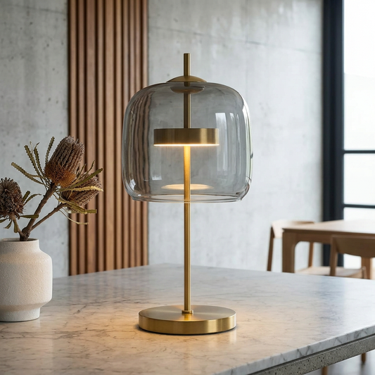Glass Dome LED Table Lamp