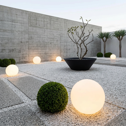 Illuminated Spherical Outdoor Ground Light