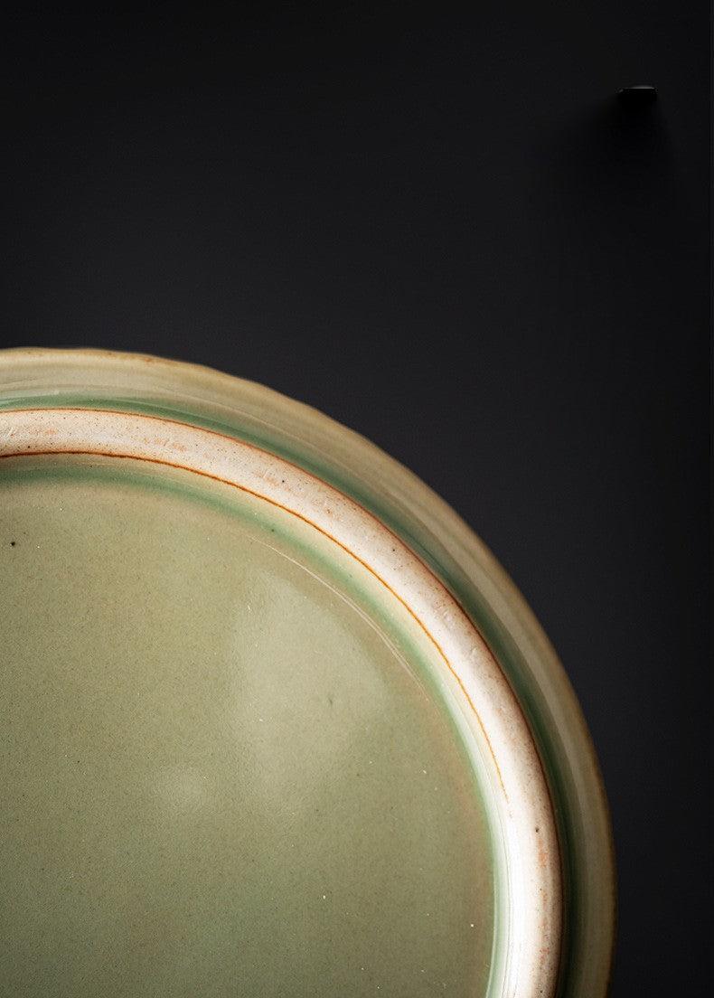 Handmade Retro Ashtray with Wood Lid | Japanese Pottery 4