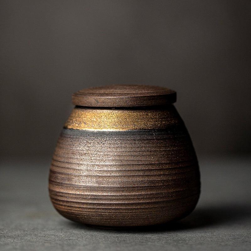 Small Japanese Storage Jar | Moisture-proof Sealing | Japanese Pottery 0