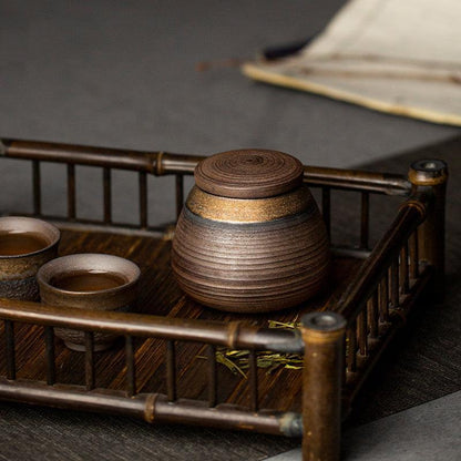 Small Japanese Storage Jar | Moisture-proof Sealing | Japanese Pottery 1