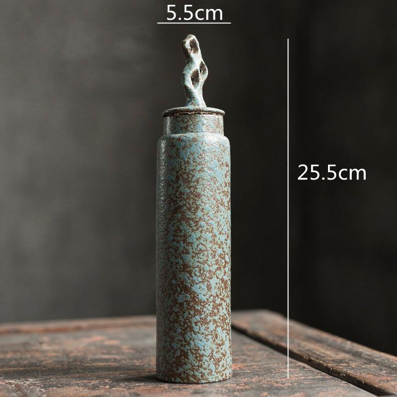 Stoneware Tea Caddy | Ceramic Lid | Japanese Pottery 12