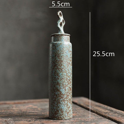Stoneware Tea Caddy | Ceramic Lid | Japanese Pottery 12
