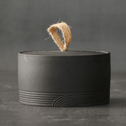Handmade Storage Jar | Hemp Rope | Japanese Pottery 8