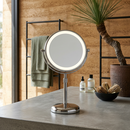 LED Makeup Mirror with 10X Magnification