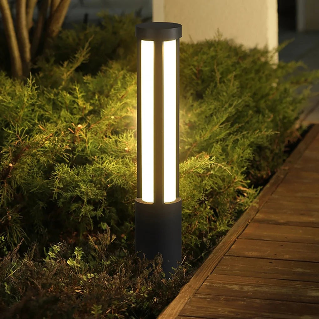 Residential Bollard Lights Modern Cylindrical LED Landscape Light 11