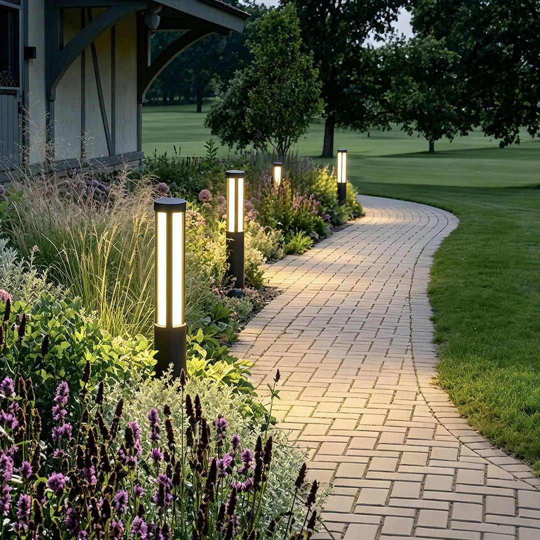 Residential Bollard Lights Modern Cylindrical LED Landscape Light 1