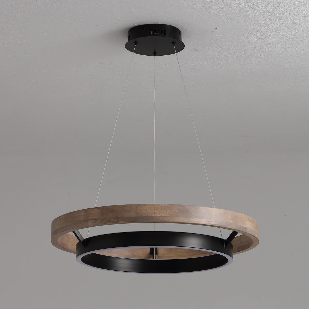 WOMO Circular Led Wood Chandelier-WM2492 7