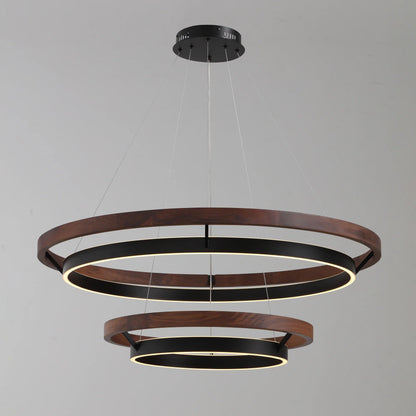 WOMO Circular Led Wood Chandelier-WM2492 9