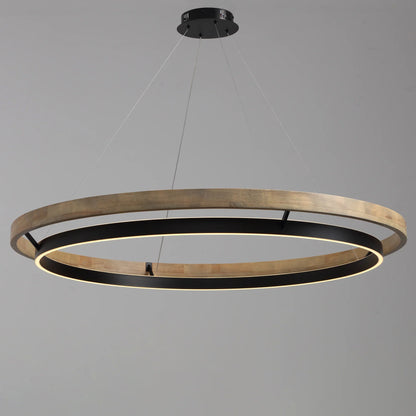 WOMO Circular Led Wood Chandelier-WM2492 10