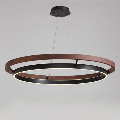 WOMO Circular Led Wood Chandelier-WM2492 11
