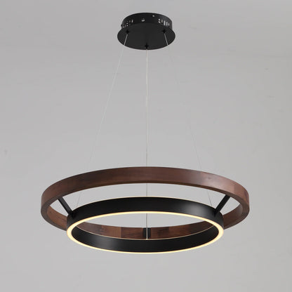 WOMO Circular Led Wood Chandelier-WM2492 12