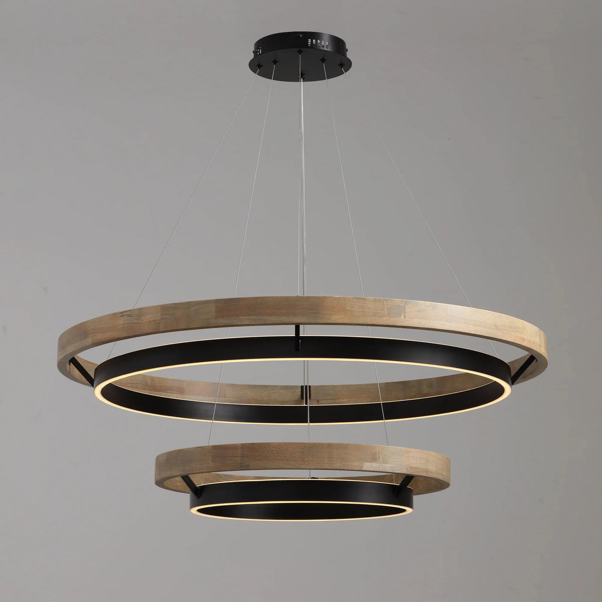 WOMO Circular Led Wood Chandelier-WM2492 13
