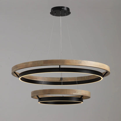 WOMO Circular Led Wood Chandelier-WM2492 13