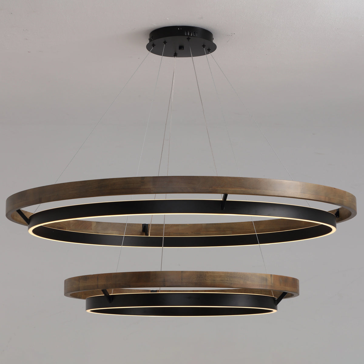 WOMO Circular Led Wood Chandelier-WM2492 14