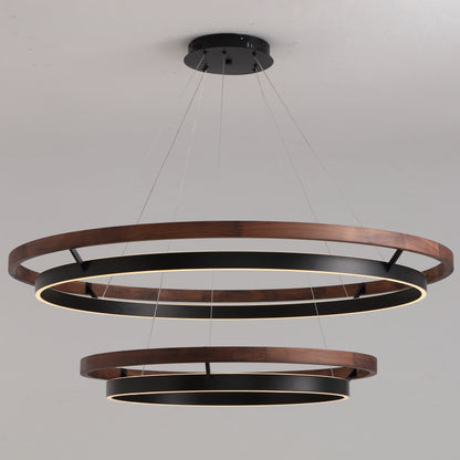 WOMO Circular Led Wood Chandelier-WM2492 16