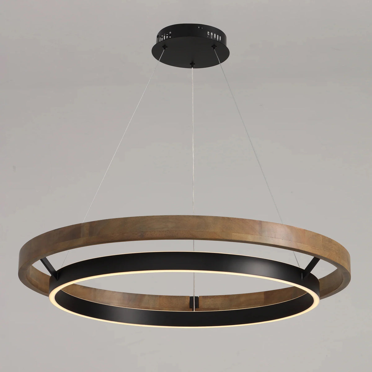 WOMO Circular Led Wood Chandelier-WM2492 17