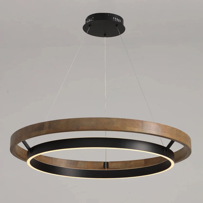 WOMO Circular Led Wood Chandelier-WM2492 17