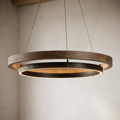 Layered Ring LED Pendant Light