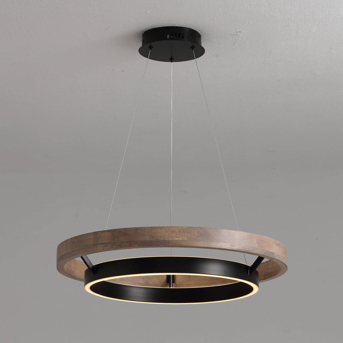 WOMO Circular Led Wood Chandelier-WM2492 0