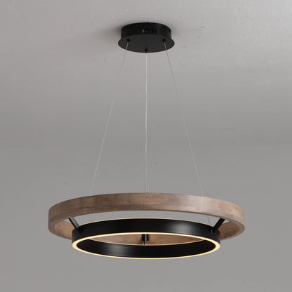 WOMO Circular Led Wood Chandelier-WM2492 0