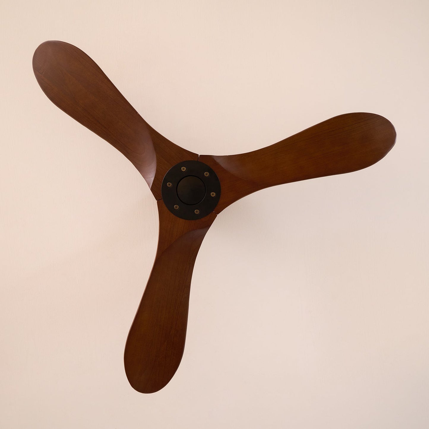 Leno Modern Walnut Wood Ceiling Fan with Remote