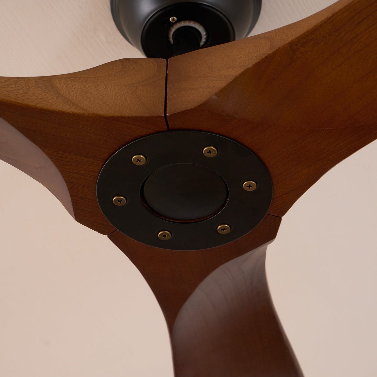Leno Modern Walnut Wood Ceiling Fan with Remote