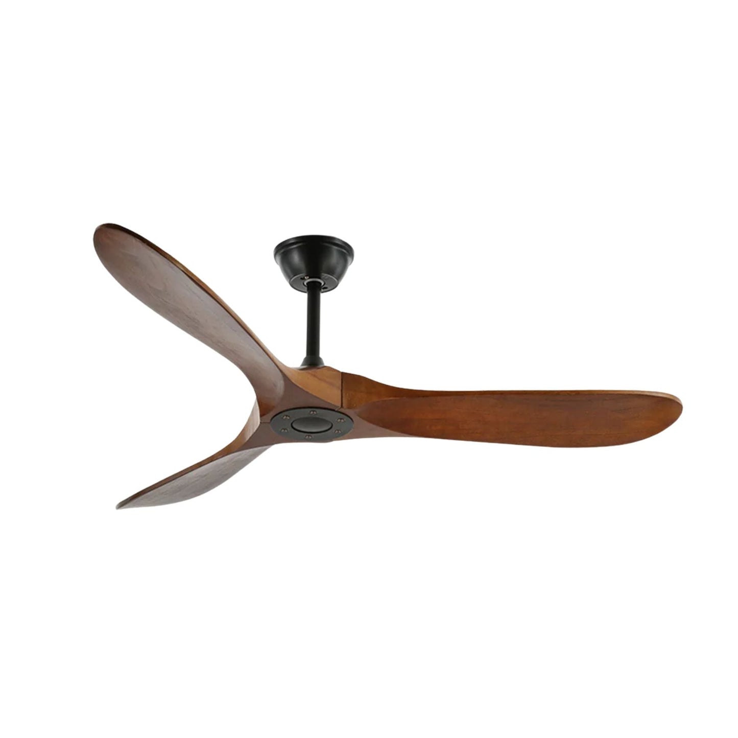 Leno Modern Walnut Wood Ceiling Fan with Remote