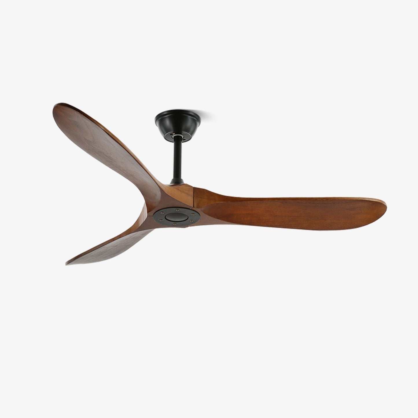 Leno Modern Walnut Wood Ceiling Fan with Remote