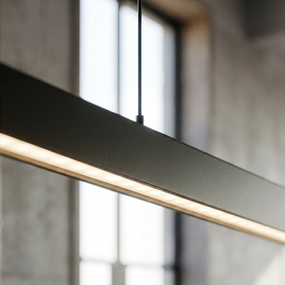 Linear Bar Pendant Light with Ceiling Canopy