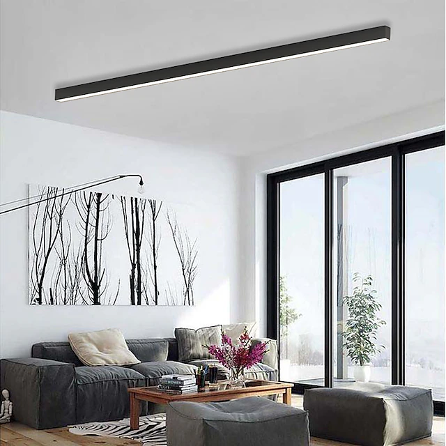 Linear LED Pendant/Flush Mount Light - Tri-Colour Adjustable