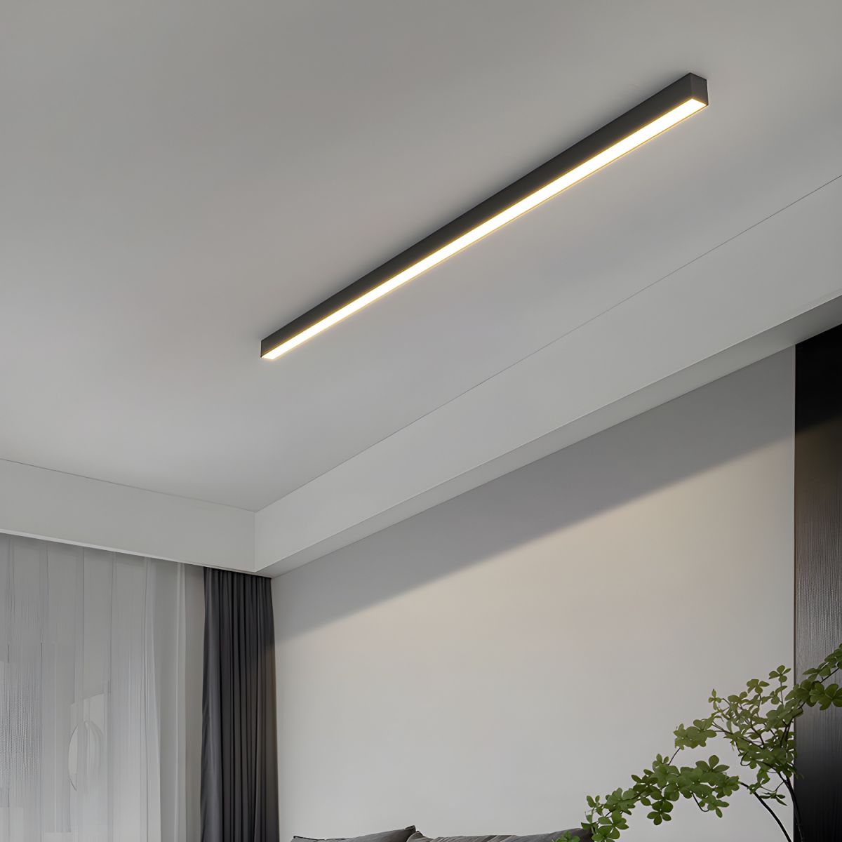 Linear LED Pendant/Flush Mount Light - Tri-Colour Adjustable