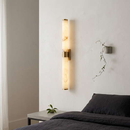 Linear Alabaster Wall Light Sconce