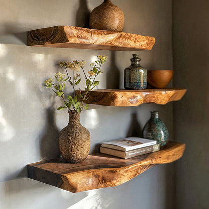 Live Edge Walnut Floating Shelves SILDTFL018 0