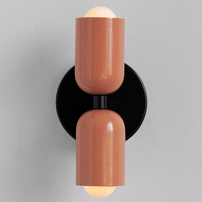 Louvel Modern Vertical Glass Wall Sconce Up Down