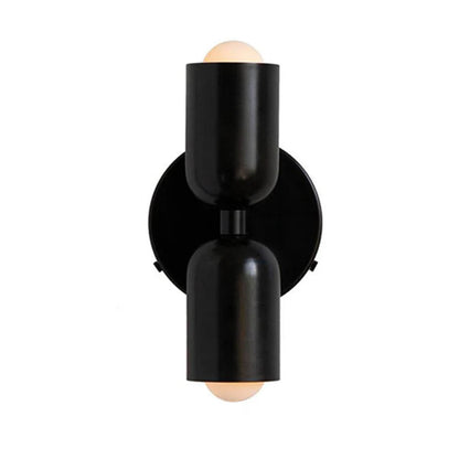 Louvel Modern Vertical Glass Wall Sconce Up Down