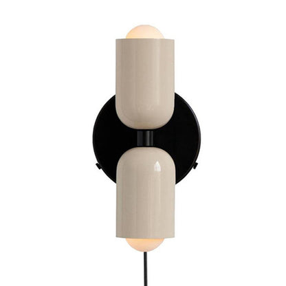 Louvel Modern Vertical Glass Wall Sconce Up Down