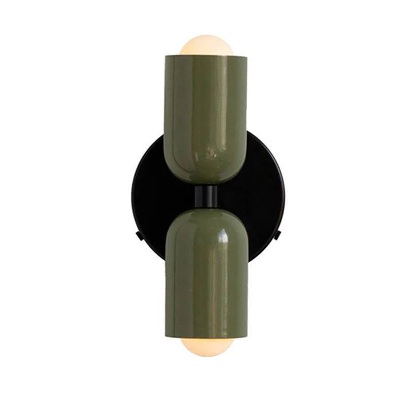 Louvel Modern Vertical Glass Wall Sconce Up Down