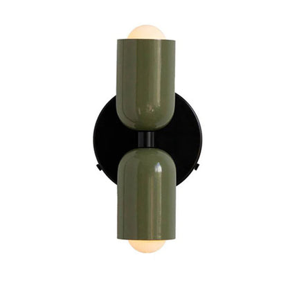 Louvel Modern Vertical Glass Wall Sconce Up Down