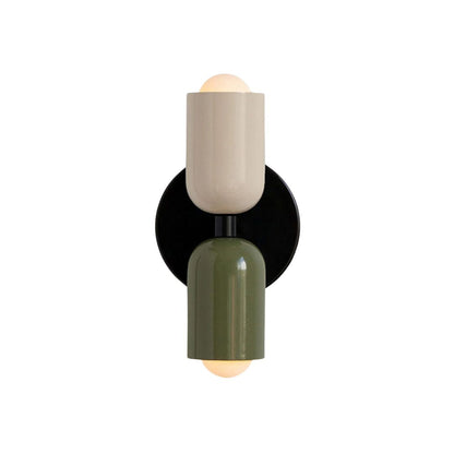 Louvel Modern Vertical Glass Wall Sconce Up Down