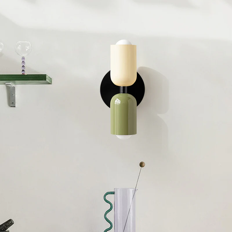 Louvel Modern Vertical Glass Wall Sconce Up Down