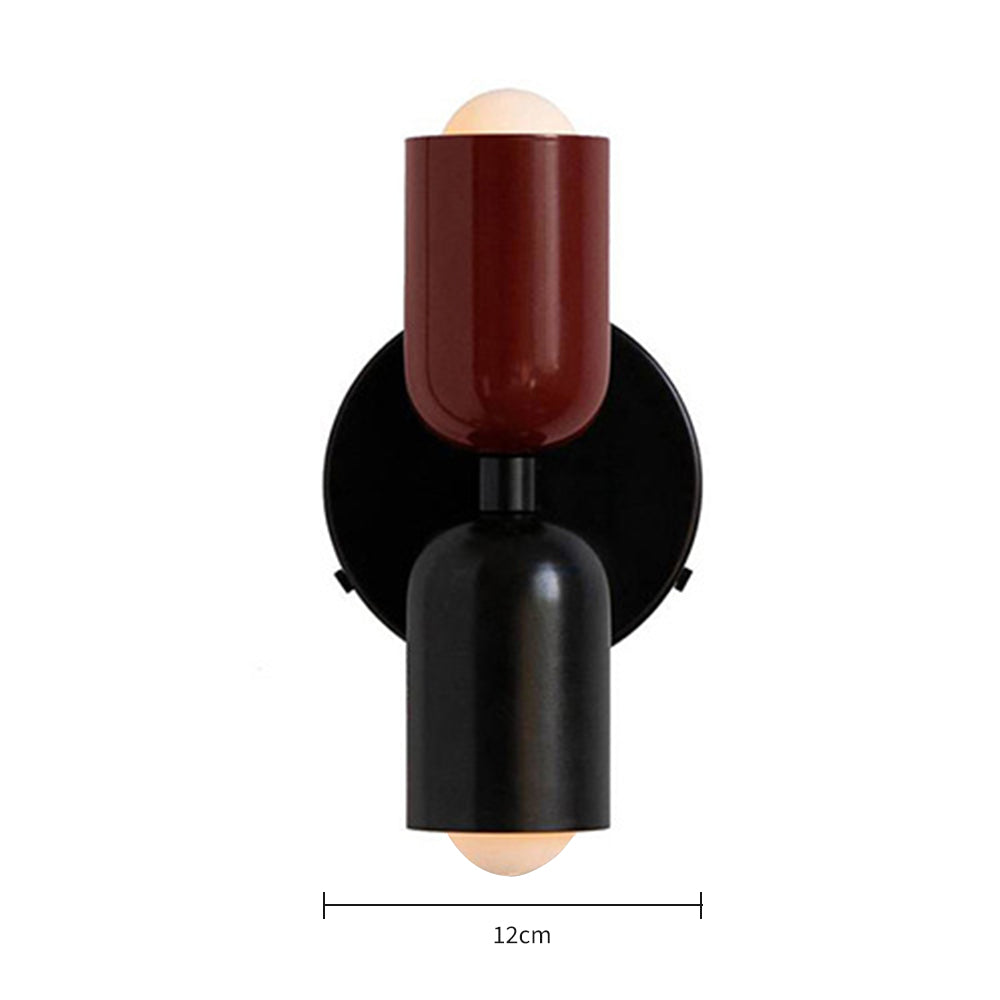 Louvel Modern Vertical Glass Wall Sconce Up Down