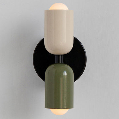 Louvel Modern Vertical Glass Wall Sconce Up Down