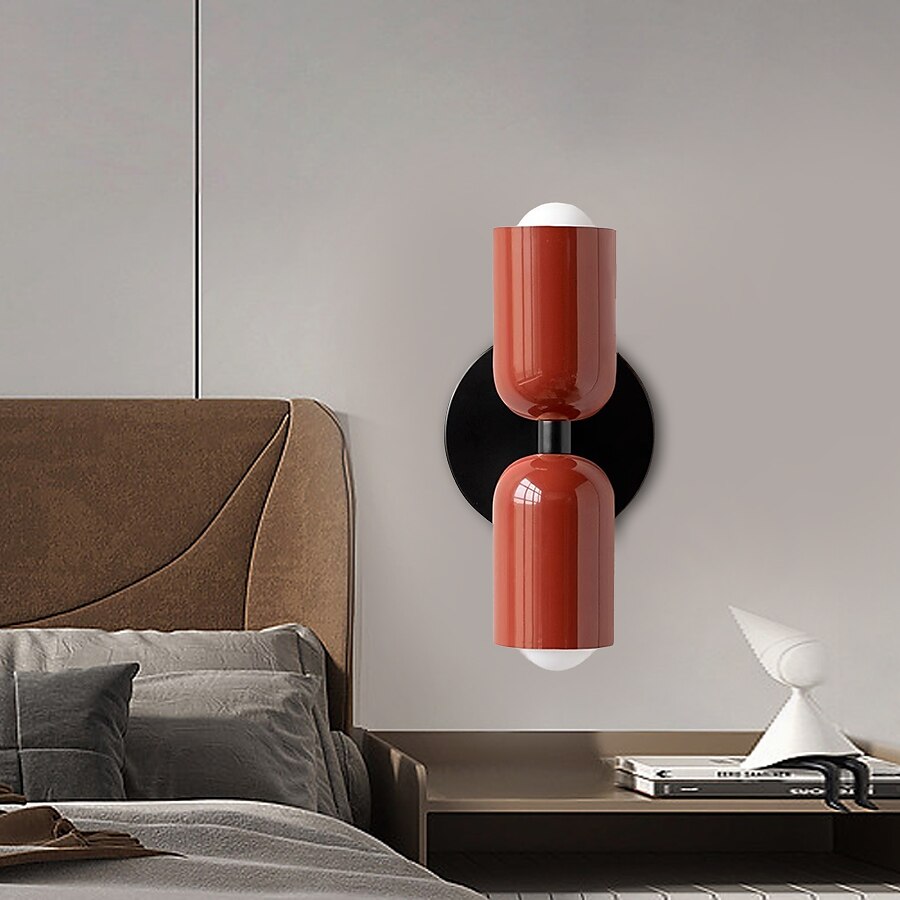 Louvel Modern Vertical Glass Wall Sconce Up Down