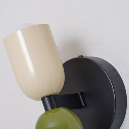 Louvel Modern Vertical Glass Wall Sconce Up Down