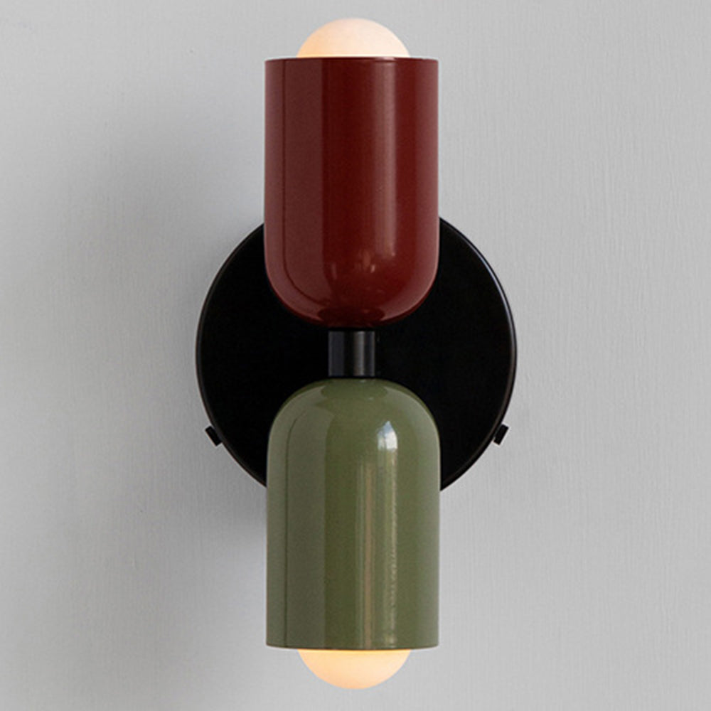 Louvel Modern Vertical Glass Wall Sconce Up Down