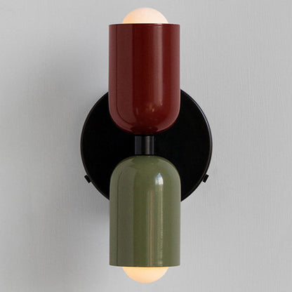 Louvel Modern Vertical Glass Wall Sconce Up Down
